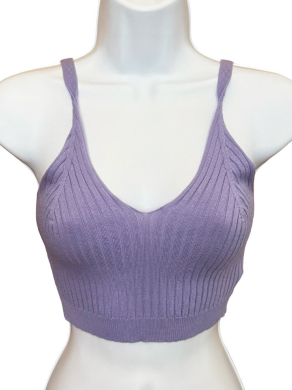 Purple Knit Sweater Crop Tank Jr S Soft Girl Coquette Balletcore Festival Kawaii